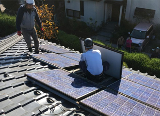 ソーラーパネル撤去